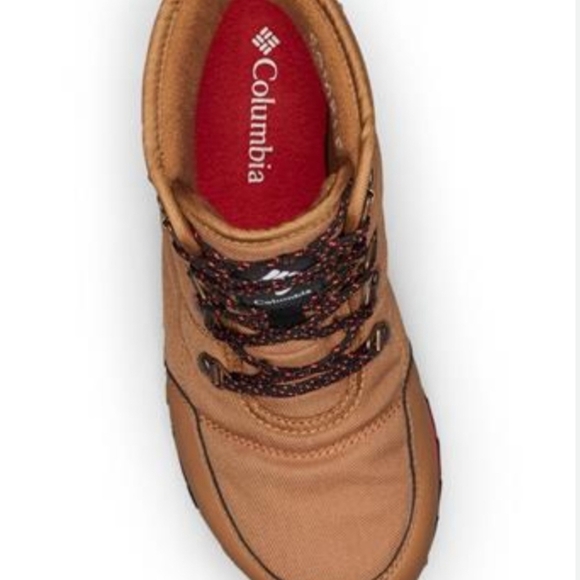 New Columbia Sz 6 Woman Youth Waterproof Shorty Boots Camel Gorpcore Fall Winter - Picture 3 of 5